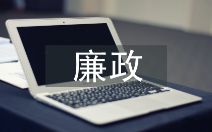廉政約談匯報材料